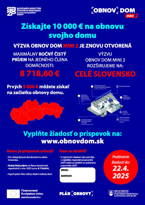 PLagát obnov dom